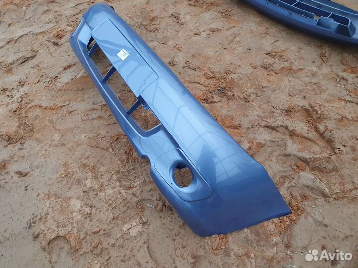 Бампер передний лада калина, цвет боровница