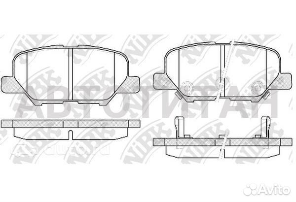 Колодки тормозные дисковые Avantech (противоскрипн