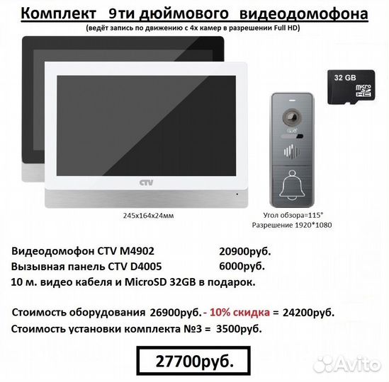 Домофоны и установка