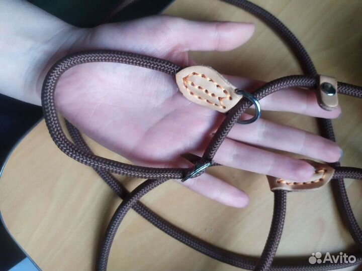 Ошейник с поводком (полуудавка)