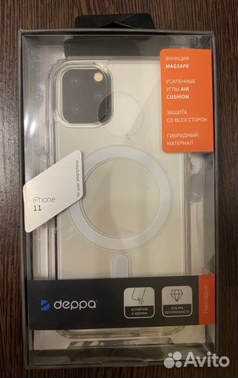 MagSafe и чехол клип-кейс Deppa iPhone 11 Magsafe