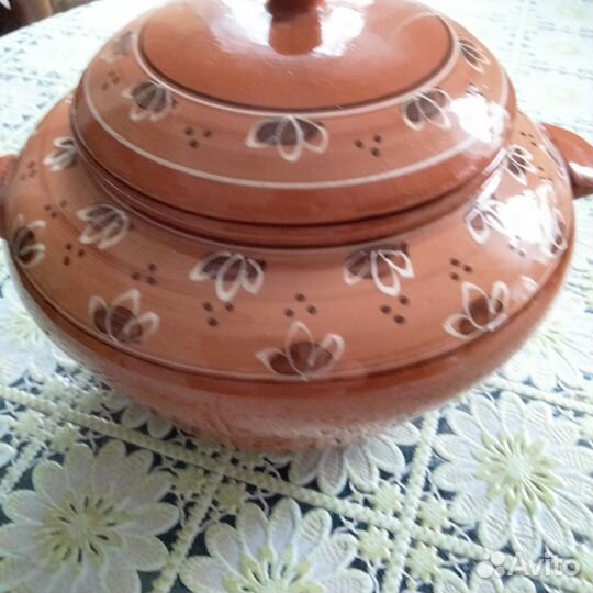 Горшок для запекания керамика