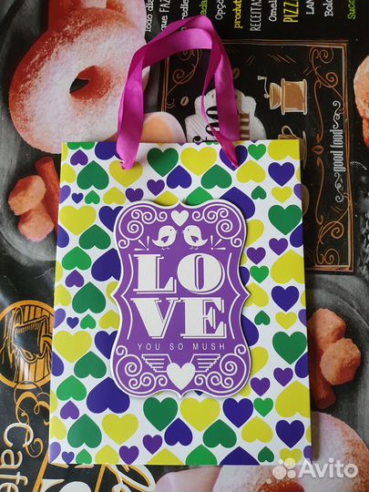 Пакеты бумажные подарочные 10 штук