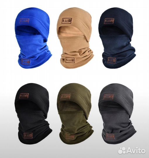 Флисовый комплект шапка и шарф/баф 