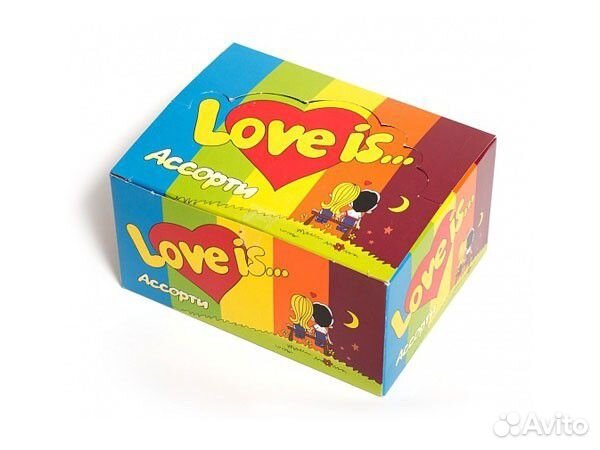 Жевательная резинка love IS. Микс вкусов, жвачка