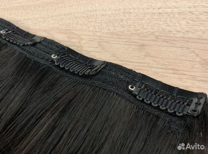 Натуральные волосы на заколках, на заказ