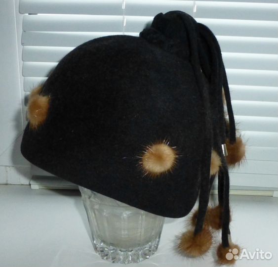 Шапка Женская Зимняя Фетровая+ Норка