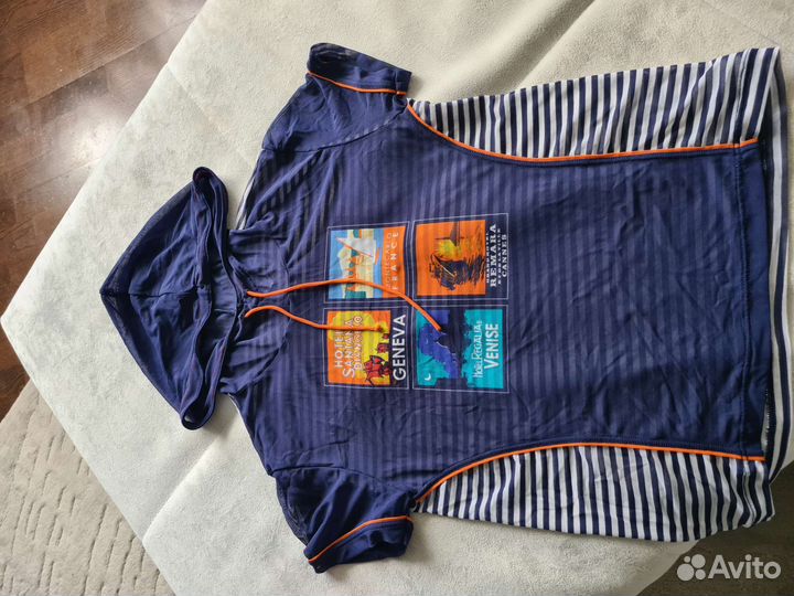 Шорты-плавки pepe jeans и майка-сетка 140р-р