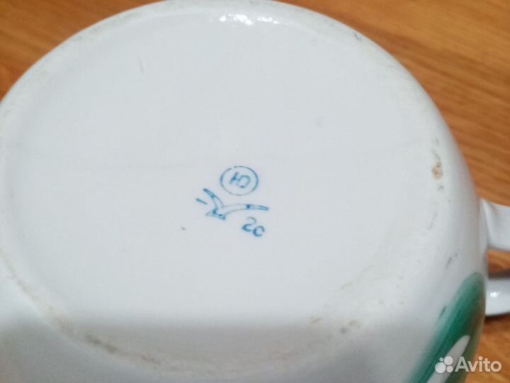 Сахарница, фарфор СССР. Винтажная. Ручная роспись
