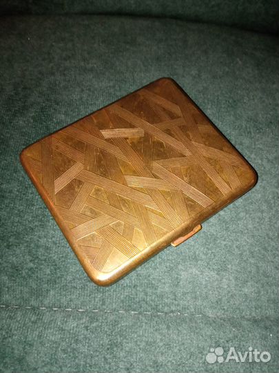 Пудреница завода Ленэмальер, бронза