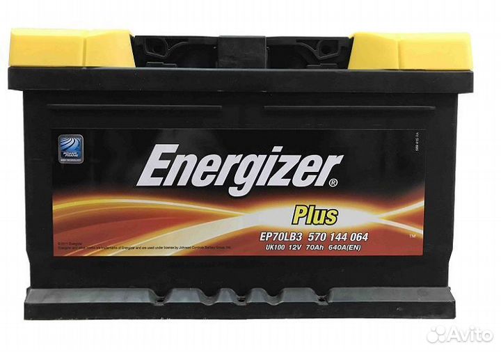 Б/У Автоаккумулятор Energizer Plus 72 ah EP72LB3