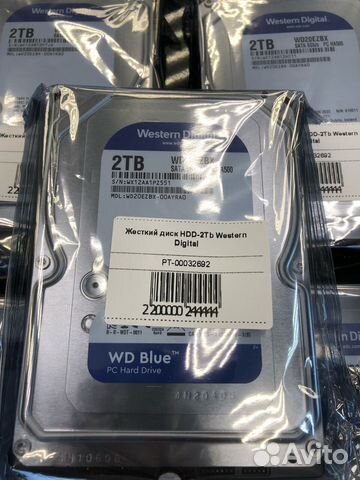 Жесткий диск Western Digital WD Blue 2 тб WD20ezaz