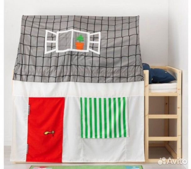 Детская кровать чердак IKEA kura
