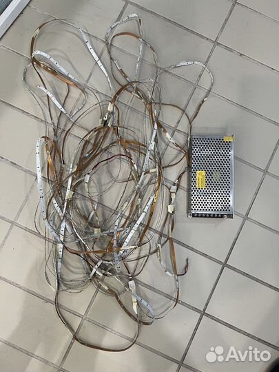 Лента светодиодная+блок питания б/у