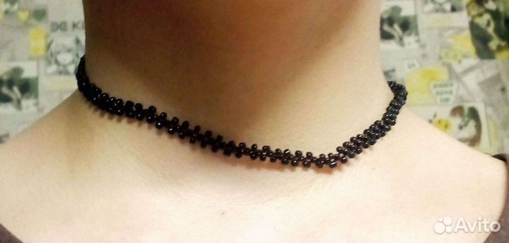 Чокер из бисера