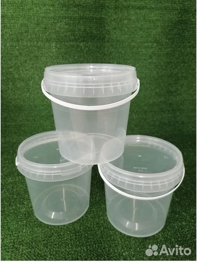 Ведро пластиковое с крышкой