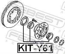 KIT-Y61 к-кт подшипника ступ. пер. Nissan Patr