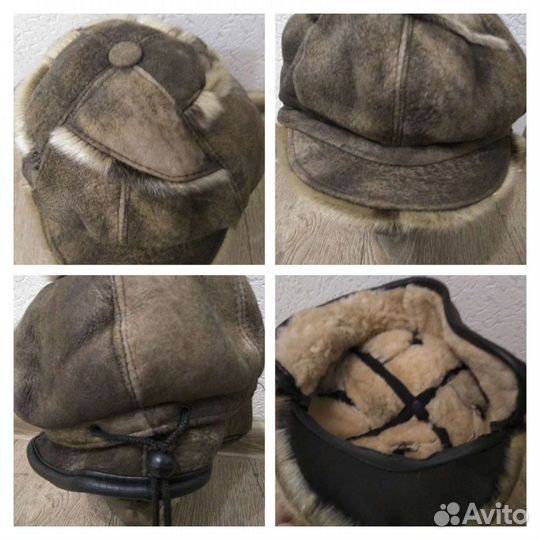 Женские головные уборы кожа-мех б/у