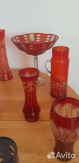 Вазы цветное стекло