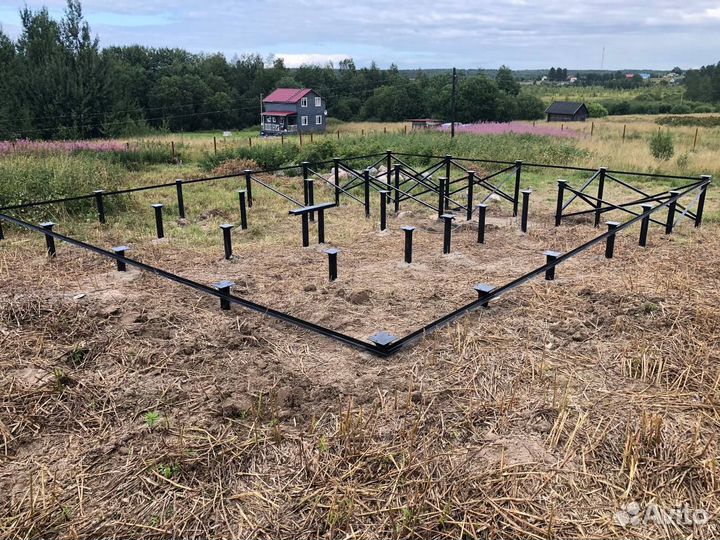 Винтовые сваи обвязка с установкой под ключ