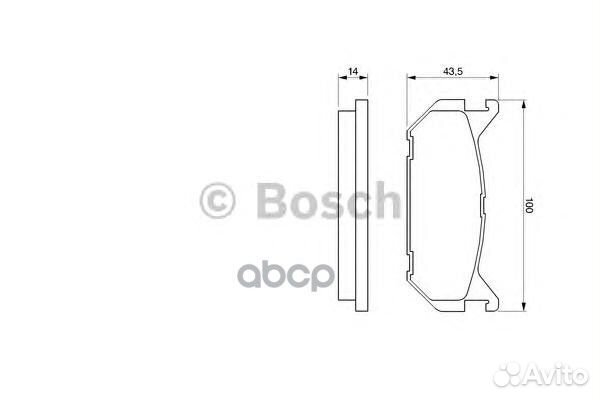 Тормозные колодки 0986424266 0986424266 Bosch