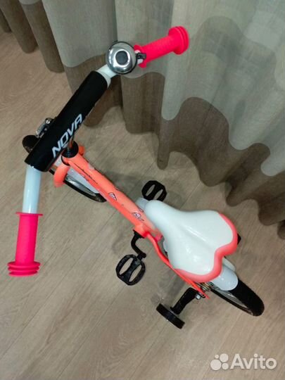 Детский велосипед 14r,с боковыми колесами