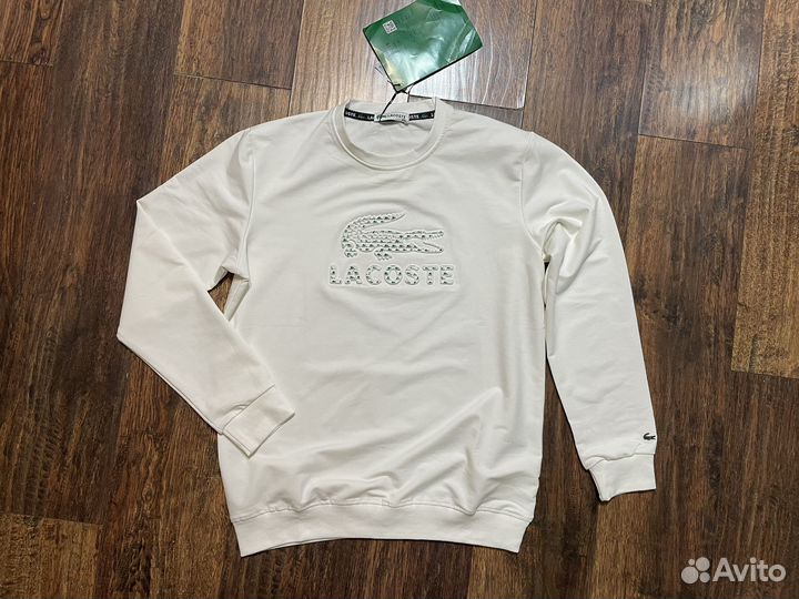 Свитшот белый lacoste
