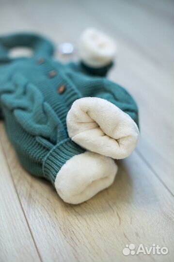 Меховой конверт на выписку новорожденного