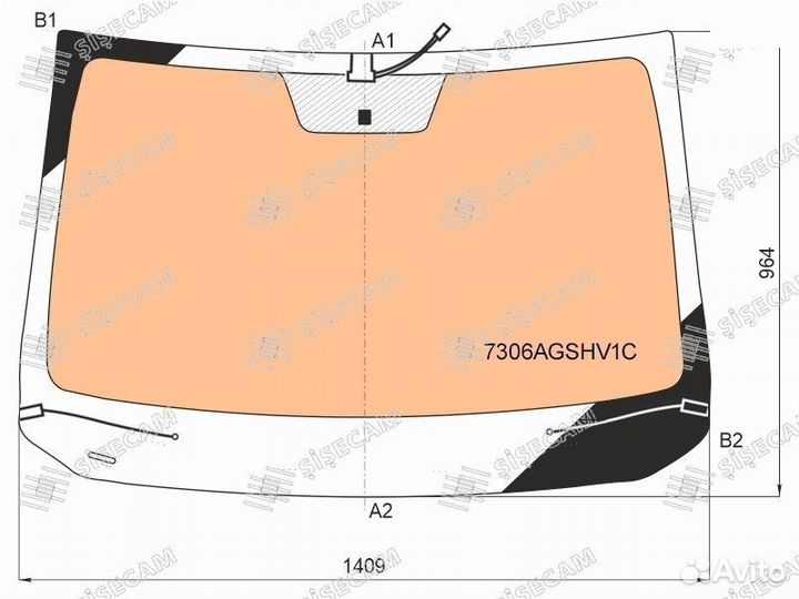 Стекло лобовое с полным обогревом renault duster