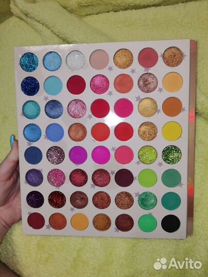 Палетка теней, тени, яркая, много цветов