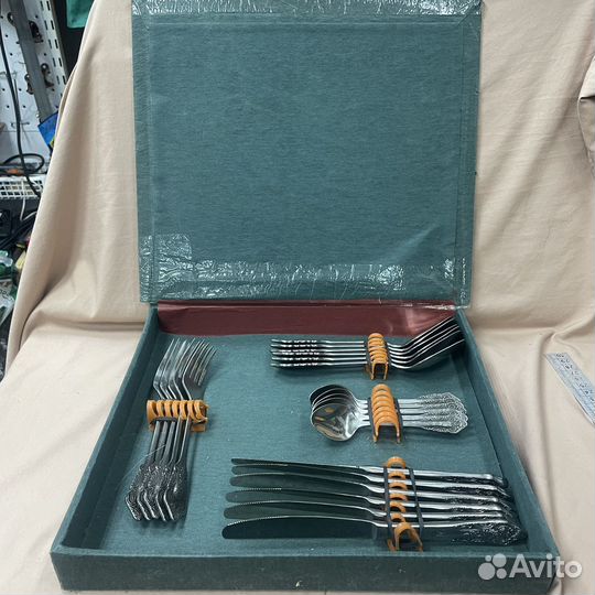 Набор столовый 22 предмета нержавейка СССР (сзр)