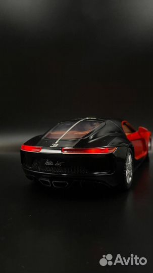 Металлическая машинка bugatti спортивная игрушка