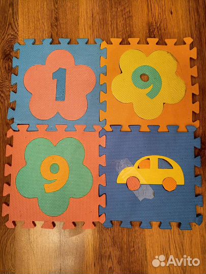 Коврик детский, детский коврик пазл, коврик