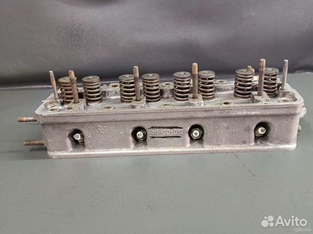 Головка блока цилиндров дв. УМЗ-4216 Евро-3, 4 в сборе с клапанами из магниевого сплава (жаростойкие
