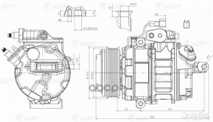 Компрессор кондиц. для а/м Ford Explorer 11- 3.5i