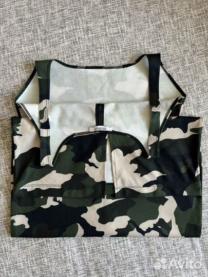 Камуфляжное платье-майка zara