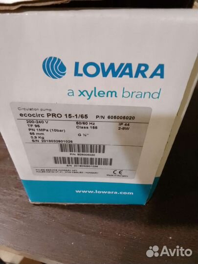 Насос lowara pro 15-1/65