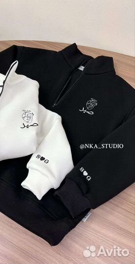 Парные худи с вышивкой