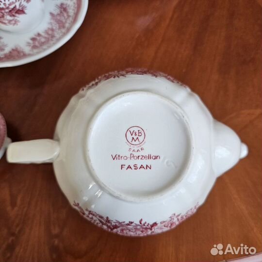 Villeroy & boch fasan red кофейная пара