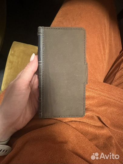 Чехол на iPhone 13 Pro натуральная кожа MagSafe