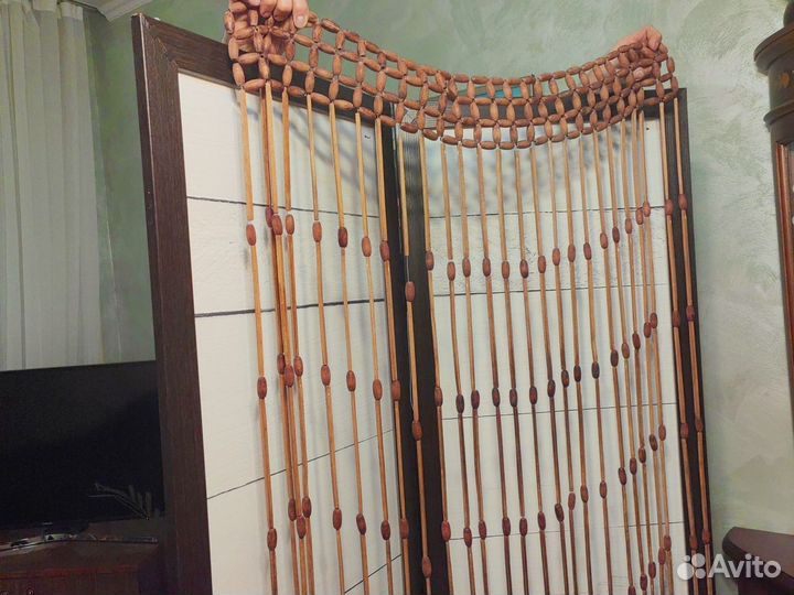 Штора деревянная бамбуковая занавеска