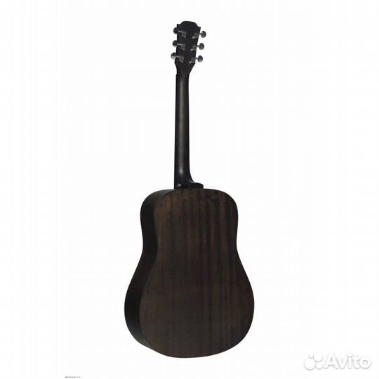 Акустическая гитара черного цвета Flight D-145 BK