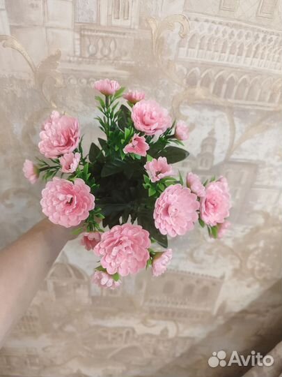 Искусственные цветы хризантемы штучно