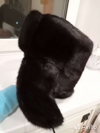 Норковая шапка мужская ушанка