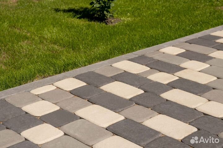 Брусчатка, тротуарная плитка Выбор разные цвета