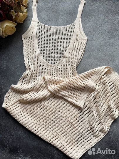 Стильное пляжное платье