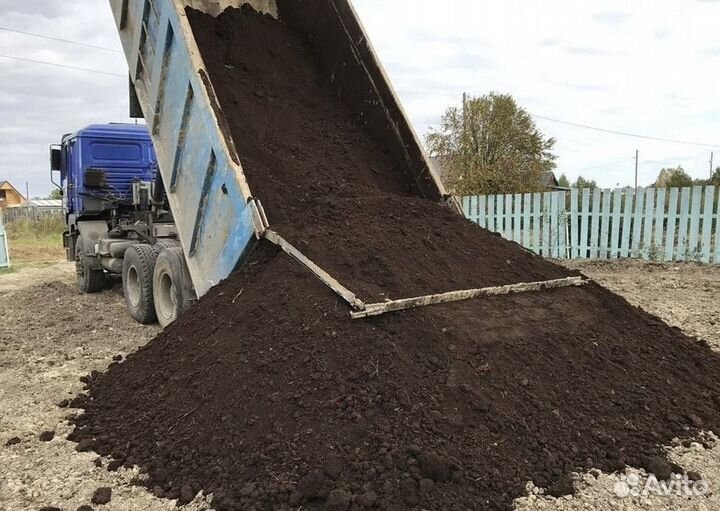 Земля чернозем плодородный грунт доставка