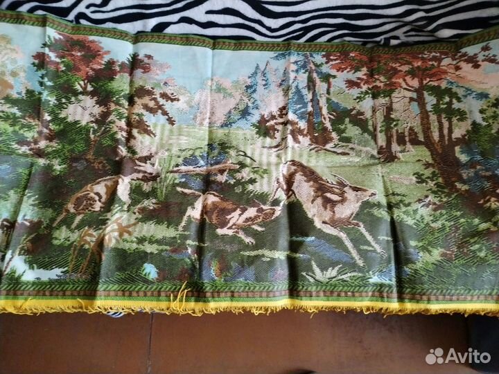 Ковер панно СССР с бахромой