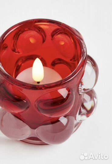 Стеклянный подсвечник h&m