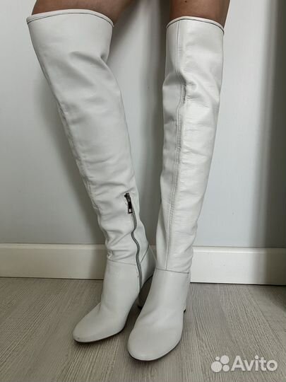 Сапоги ботфорты Zara